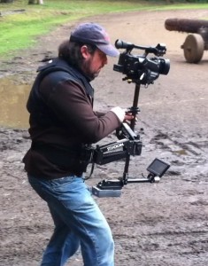 Ben Allan ACS operating the Steadicam Pilot